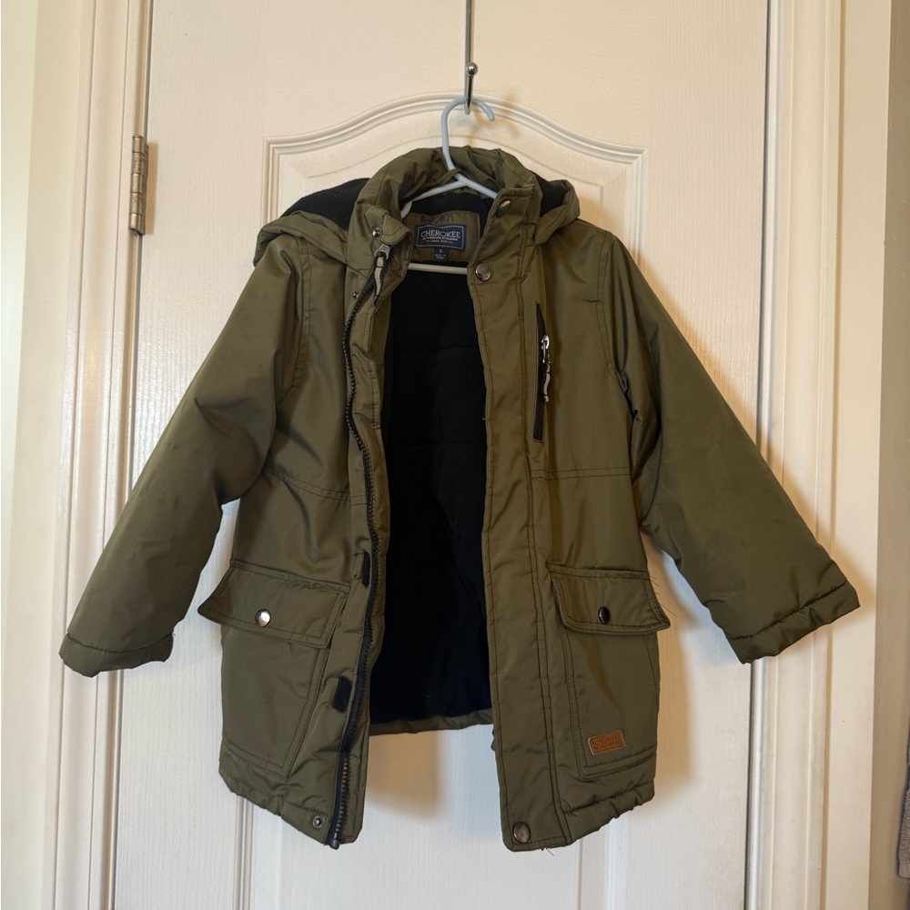Heavy Cherokee winter coat boys green